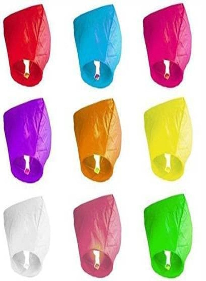 Crazy Sutra Zing by Crazy Sutra? Multicolor Paper Sky Lantern Hot Air Ballons Wish Candles Flying Lanterns Sky Lanterns hot air Balloon Sky Lanterns Suitable for Various Occasions (Pack of 1). - Image 3
